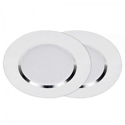 Светильник точечный LightMaster AL400 2 шт./уп. 8 Вт 5000 К алюминий 