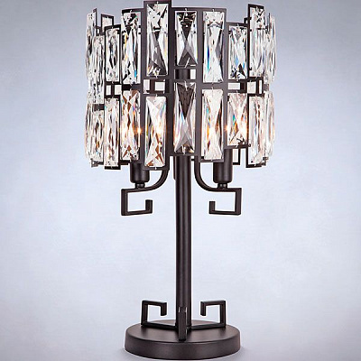 Настольная лампа декоративная Strotskis Frammenti 3x60 Вт E14 черный 01093/3 