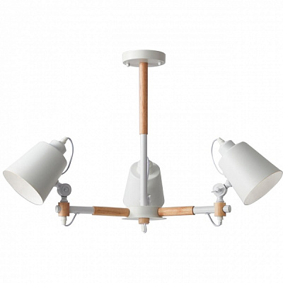 Подвес Hopfen LOFT LTR 3x40 Вт Е27 белый/дерево 