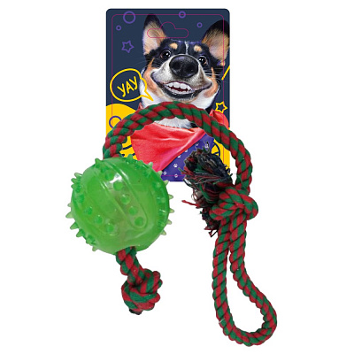 Игрушка для собак DGT-PETS Мяч на канате 40 см FG240418012D