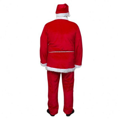 Костюм карнавальный Санты для взрослого, вельвет