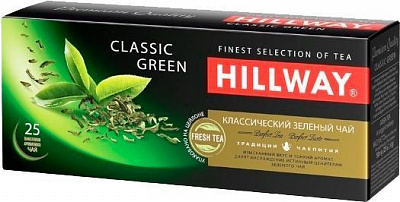 Чай зеленый Hillway Классик Грин (8886300990096) 25 шт. 100 г 