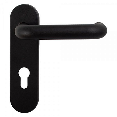 Ручка на планке Comit для противопожарных дверей черный