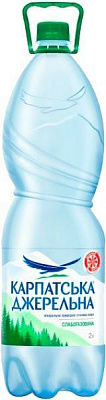 Вода Карпатська джерельна 2 л слабогазована (4820051240530)
