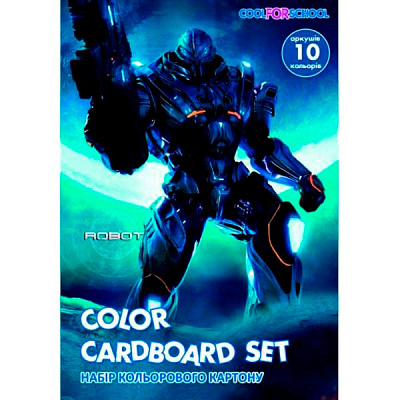 Картон цветной А4 10 листов CF05281-03 Cool For School