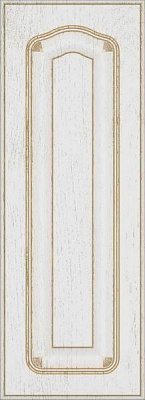 Фасад для кухні Грейд Біла текстура супермат №205 патина золото 713x260 Ріміні правий
