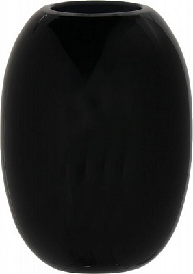 Ваза стеклянная 20х14.6 см черная Wrzesniak Glassworks