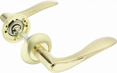 Ручка на розетке Comit Norma CM 175 полированная латунь/матовая латунь