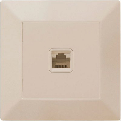 Розетка компьютерная HausMark Alta кремовый SNG-SCP.SQ20MG1PC-CR