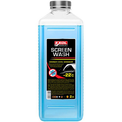 Омыватель стекла EXOL нейтральный зима -22°С 2л 