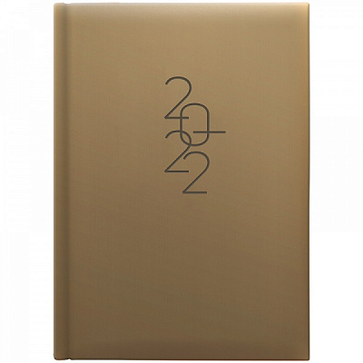 Дневник датированный карманный золотой Brunnen Графо A6 2022