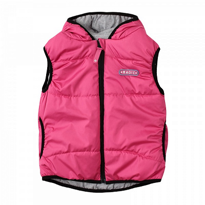 Жилет детский для девочек Соня р.128 фуксия Ш211 