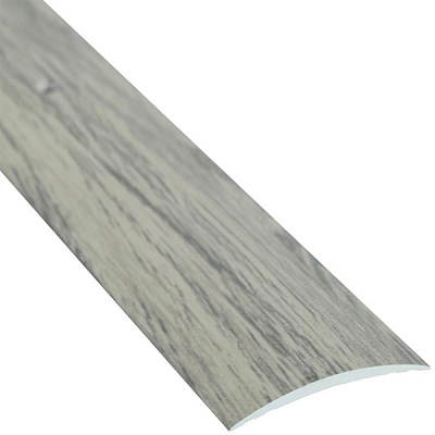 Порожек алюминиевый декорированный Braz Line гладкий с отверстиями 40x900 мм дуб испанский 