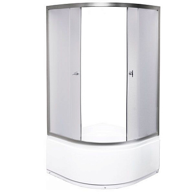 Душевая кабина UP! (Underprice) HK-8140 Q 800x800x1950 профиль сатин, стекло pear