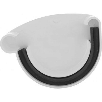 Заглушка желоба левая PROFiL 90 мм белый 