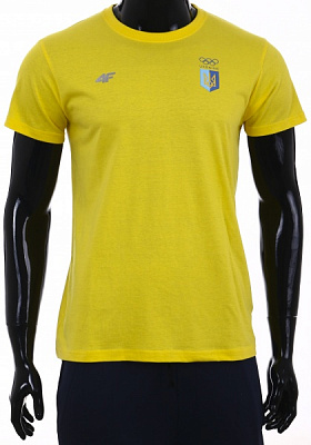 Футболка 4F TSHIRT 4FSSS23TTSHM1941-71S р.3XL жовтий