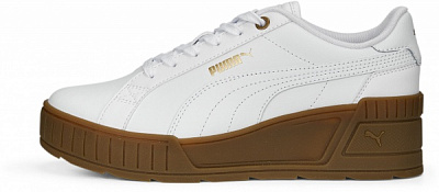Кроссовки Puma KARMEN WEDGE PUMA WHITE-PUMA WHITE-GUM 39098505 р.41 белый