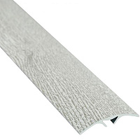 Порожек алюминиевый декорированный Braz Line гладкий скрытый крепеж 40x900 мм дуб полярный
