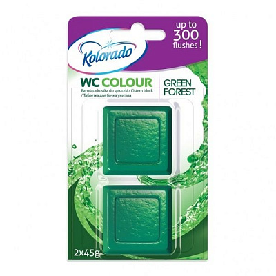 Таблетка для зливного бачка Kolorado Green Forest 2х45 г