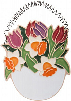 Фигурка Корзинка с весенними цветами 14х12 см Sweet Ukraine