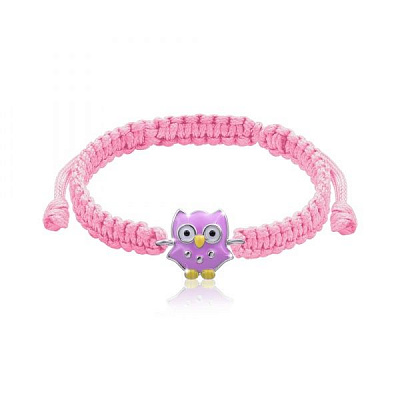 Браслет плетений UMa&UMi Сова рожева