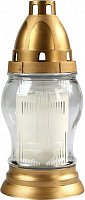 Лампада скляна з парафіновою запаскою 2001 біла Bispol