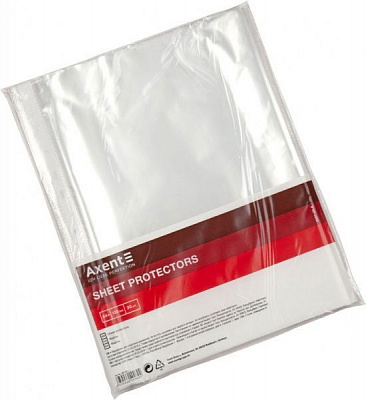 Набір файлів А4+ 30 мкм 100 шт. глянсові 2007-00-A Axent