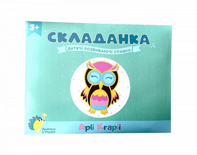 Пазл-мозаїка Apli Krapli Складанка Сова СК-05