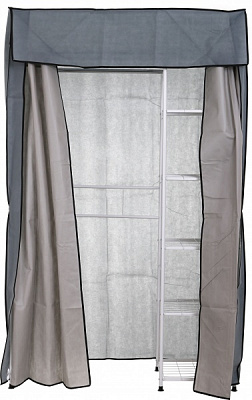 Тканевый шкаф PROзапас SG-0128-B 1960х1200х410 мм серый 