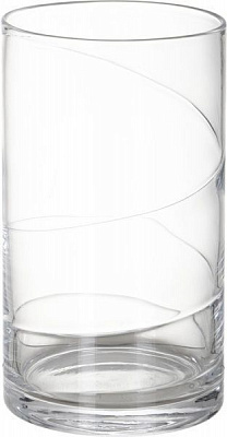 Ваза стеклянная прозрачная Цилиндр 14х25 см Wrzesniak Glassworks