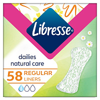 Прокладки ежедневные Libresse Натуральная забота 58 шт.