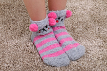 Шкарпетки для дівчаток Maxwin KIDS Страйп р.29-31 сіро-рожевий 