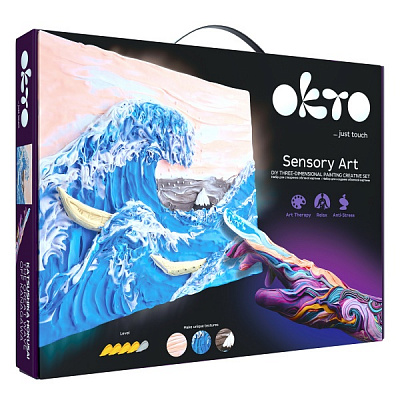 Набор для создания объемной картины Большая волна в Канагаве 30х40 см 10004 OKTO 