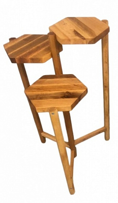 Подставка для цветов Richman 930/3 40x93 см дерево светлое 