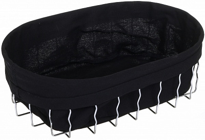 Корзинка для хлеба Marocco 32 см черный овал S-E548122-L Flamberg Premium 