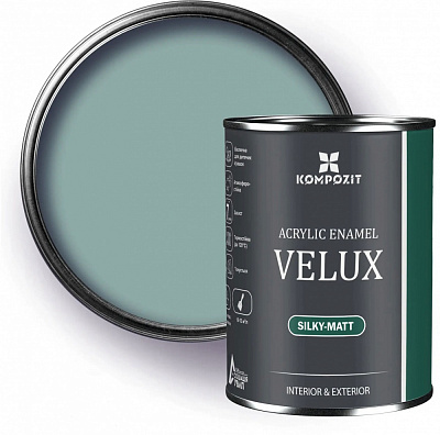 Емаль акрилова Kompozit VELUX 117 шалфей шовковистий мат 0,75л