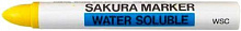 Маркер Sakura водорастворимый для временной маркировки WATER SOLUBLE 15 мм WSC#3 желтый 