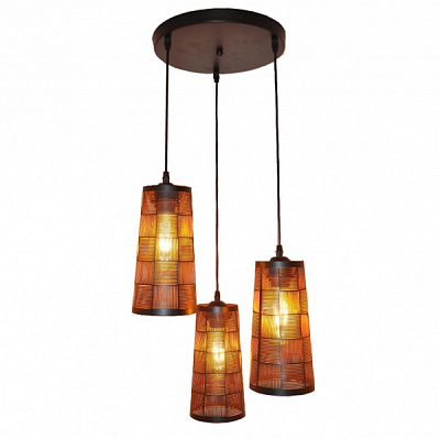 Подвес Focus Light 3x60 Вт E27 черный/золото P6836/3 