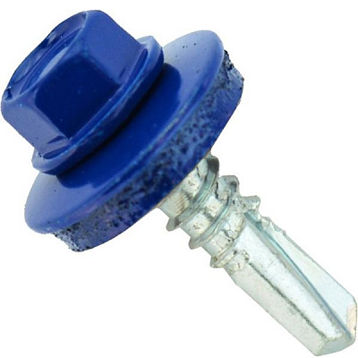 Саморез кровельный по металлу 4,8x19 мм вес синий RAL 5010 RAL 5010M Expert Fix