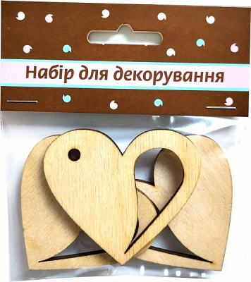 Набор фигурок для декорирования из фанеры 2 3 шт. Аплі-Краплі