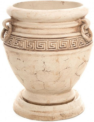 Горшок шамотный Дионис ш3 круглый 52,7л кремовый 