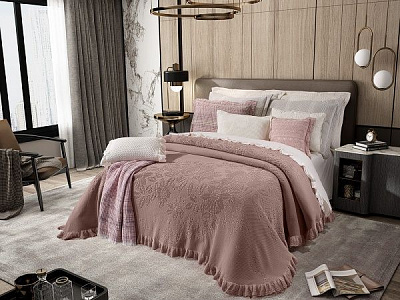 Покрывало Cedros 230x270 см La Nuit кремовый 