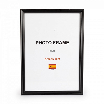 Рамка для фото 1 фото 21х30 см черный матовый 