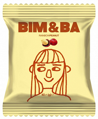 Драже Bim&Ba RainbowPeanut Арахіс в глазурі та різнокольоровій оболонці 40 г