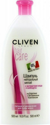 Шампунь Cliven нейтральный мягкий 500 мл