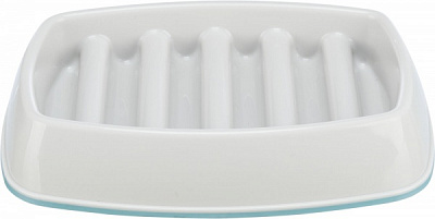 Миска Trixie для собак повільне годування сіра пластик/термопласна гума 0.25 л 21x14 см (25192)