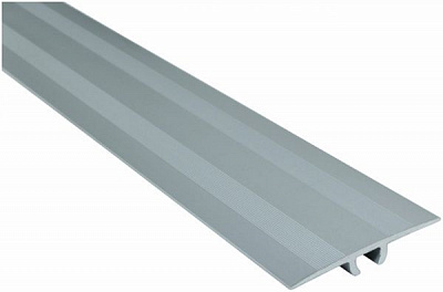 Поріжок алюмінієвий сходовий анодований Olvis приховане кріплення 33x1350 мм срібло