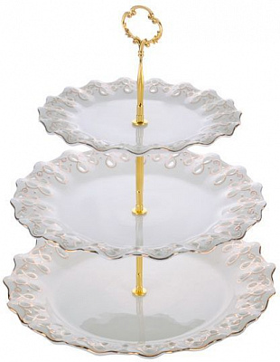 Фруктовниця триярусна 20,5СМ, 25,5СМ, 30,5СМ 946-008 Lefard