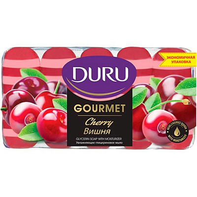 Мыло Duru Gourmet Вишневый пирог 5x75 г