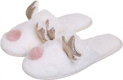 Капці домашні La Nuit Олені р. 40 молочний